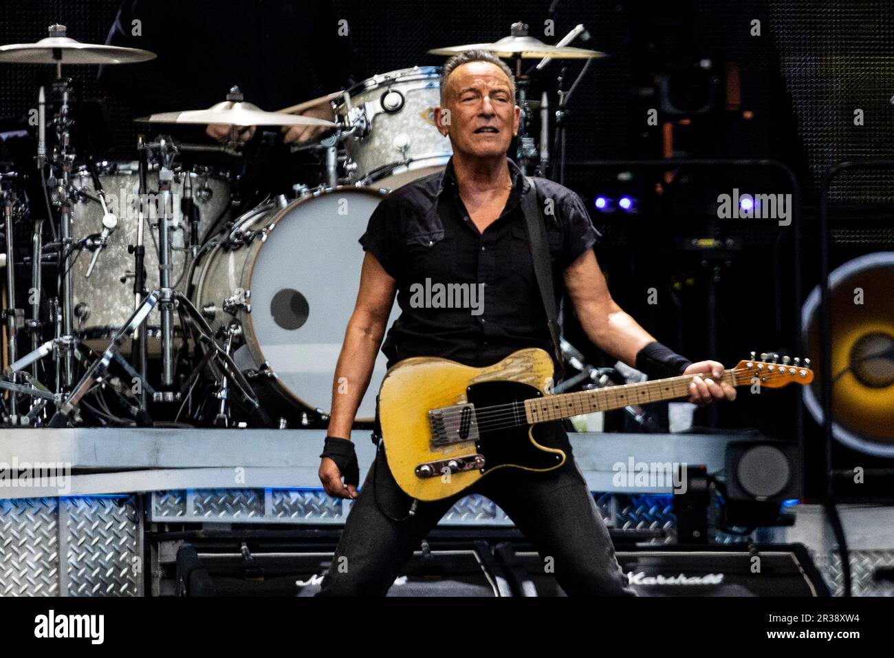 Rome Italy May 21, 2023 Bruce Springsteen And The E Street Band live at