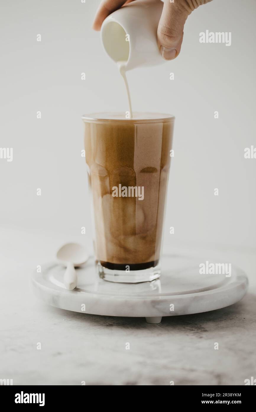 coffee-with-milk-stock-photo-alamy