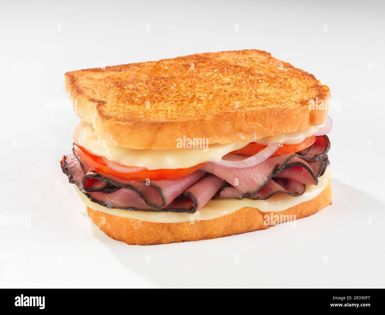 Toasted roast beef sandwich Stock Photo Alamy