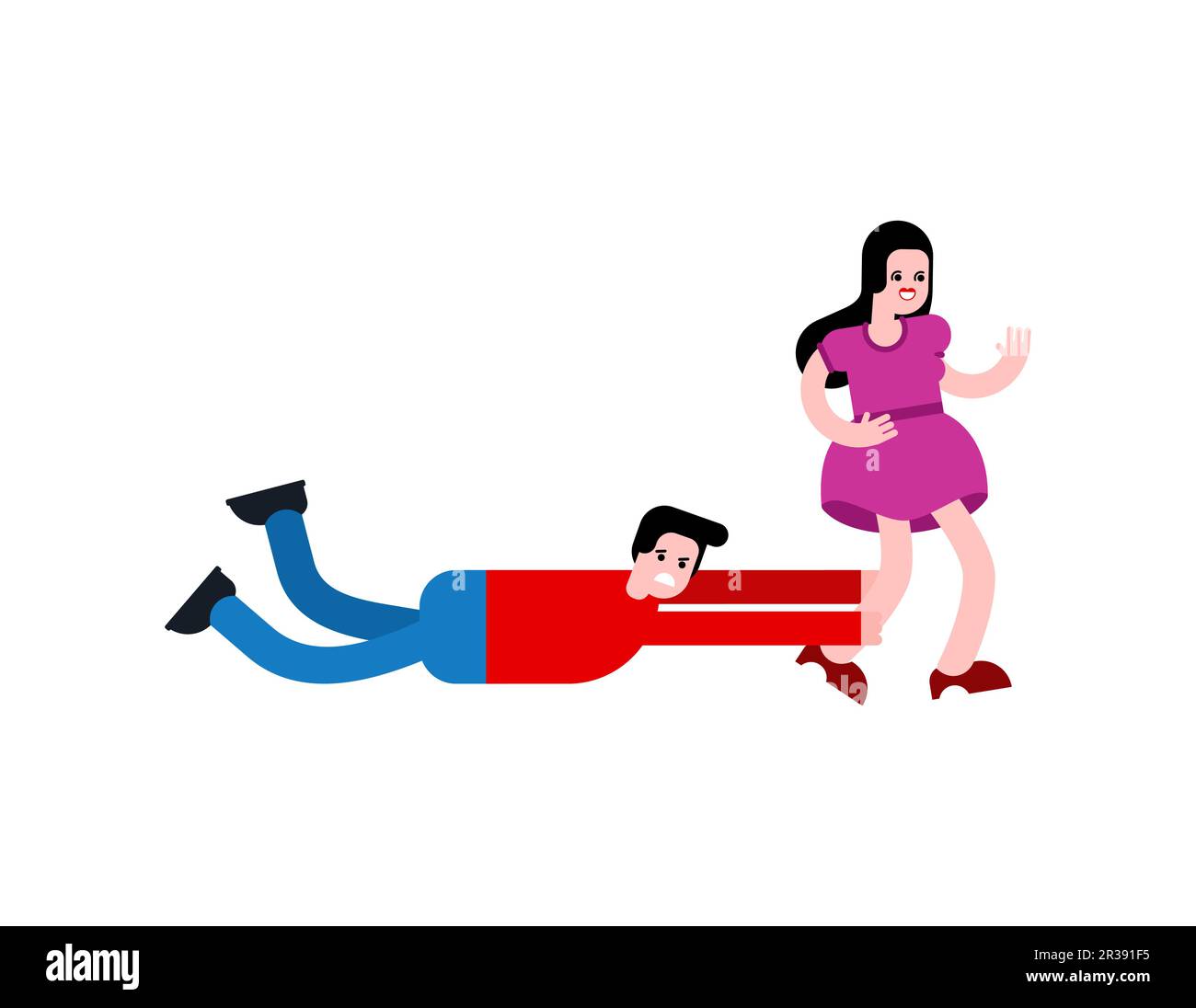 With woman kneeling Stock Vector Images Alamy