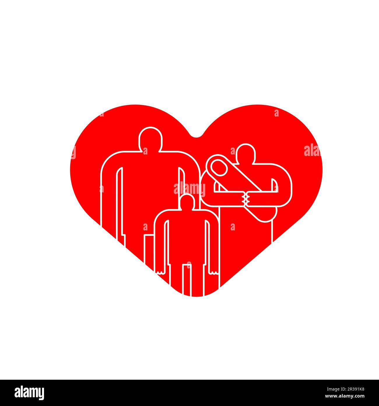 Family love symbol. Family and Heart sign Stock Vector Image & Art Alamy