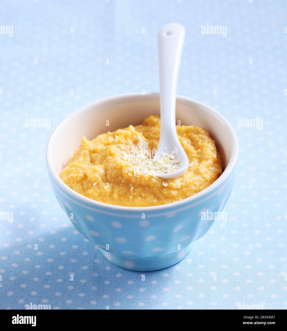 Baby food made with carrot and millet Stock Photo Alamy