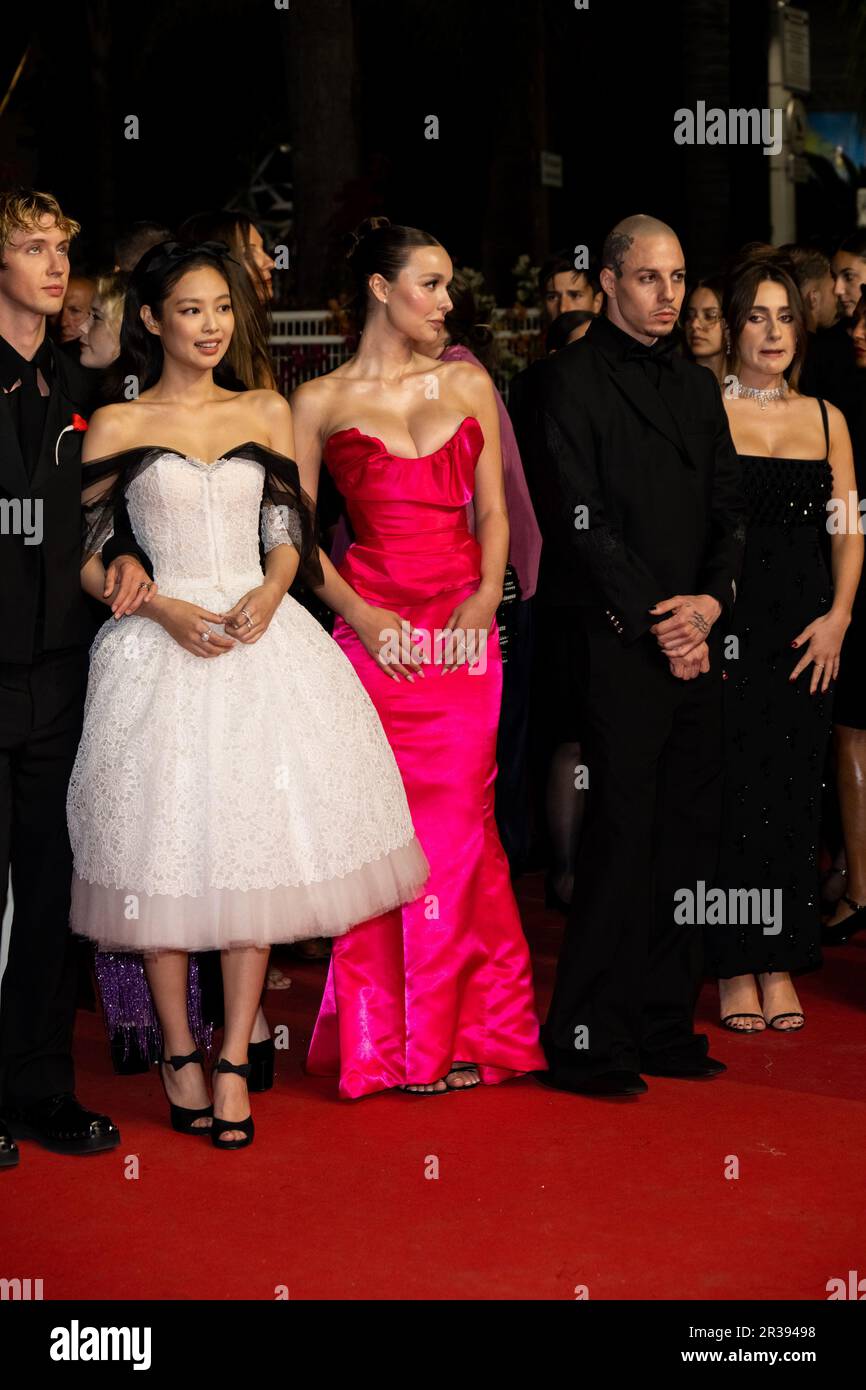 Troye Sivan , Jennie Ruby Jane , Sophie Mudd , guest , Rachel Sennott 76th  Cannes Film Festival Red Carpet