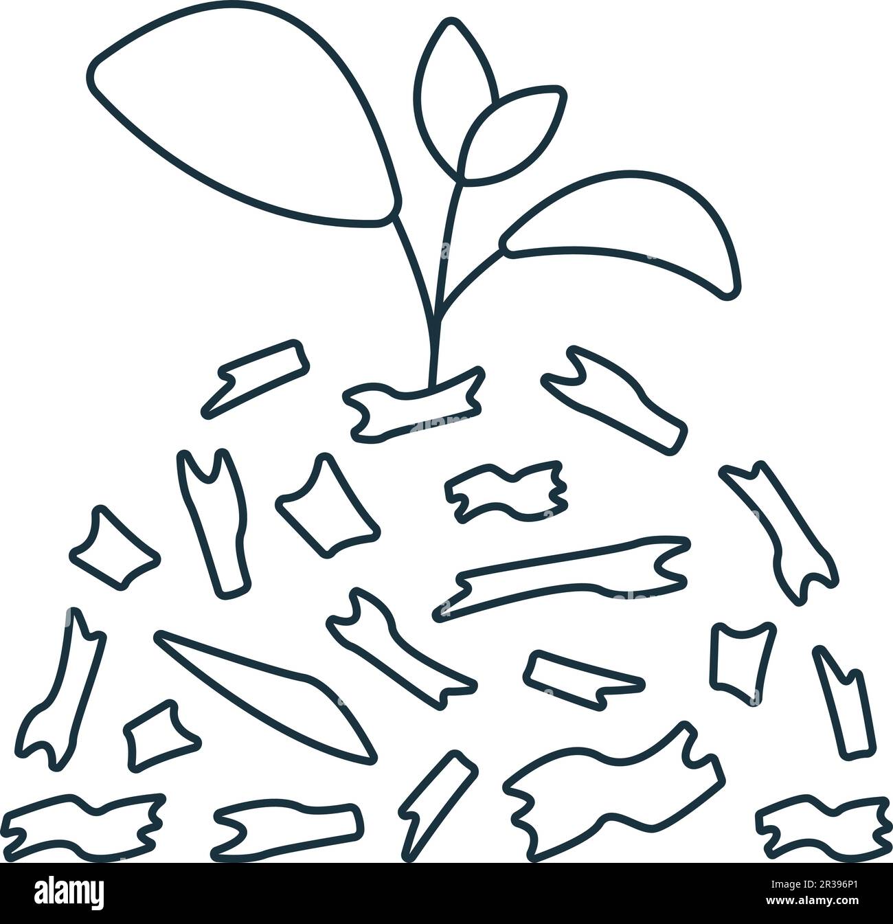 Mulch icon. Monochrome simple sign from agriculture collection. Mulch