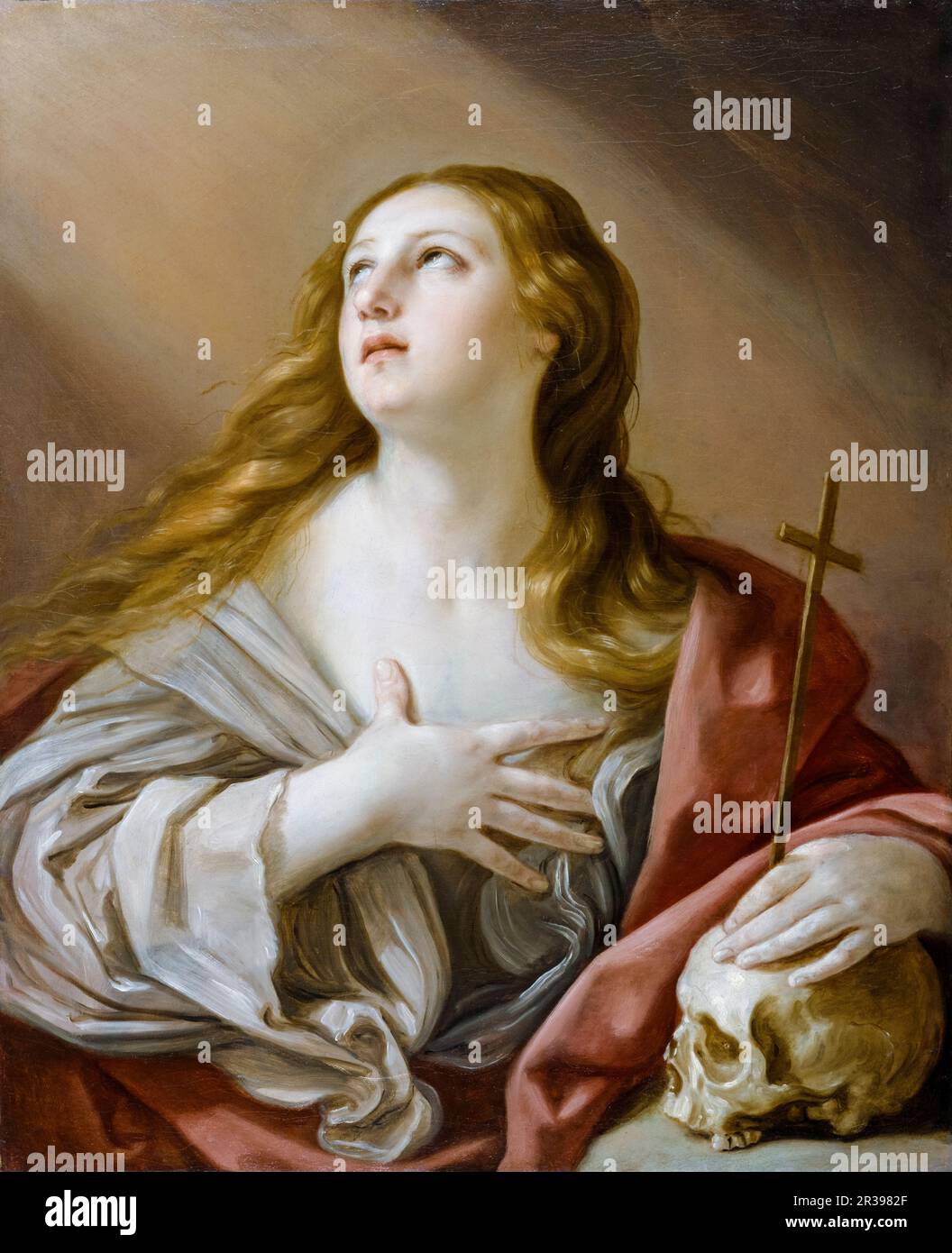 The Penitent Magdalene, painting by Guido Reni, before 1642 Stock Photo