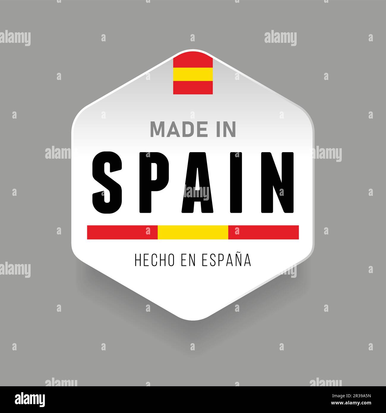Modern made in spain label Royalty Free Vector Image