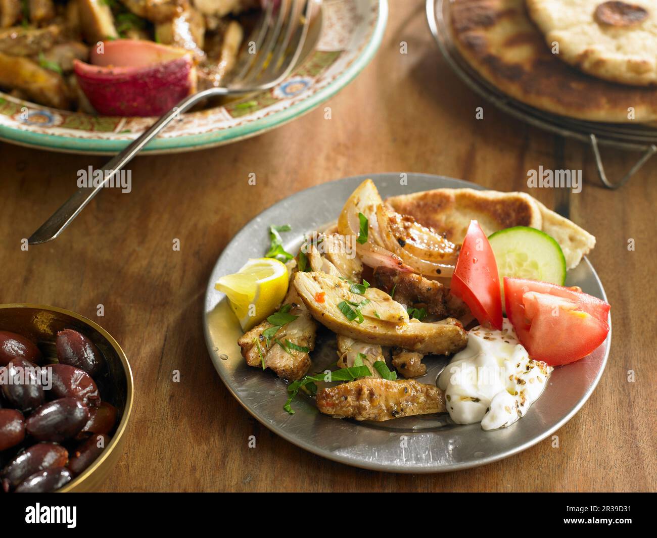 OvenRoasted Chicken Shawarma Stock Photo Alamy