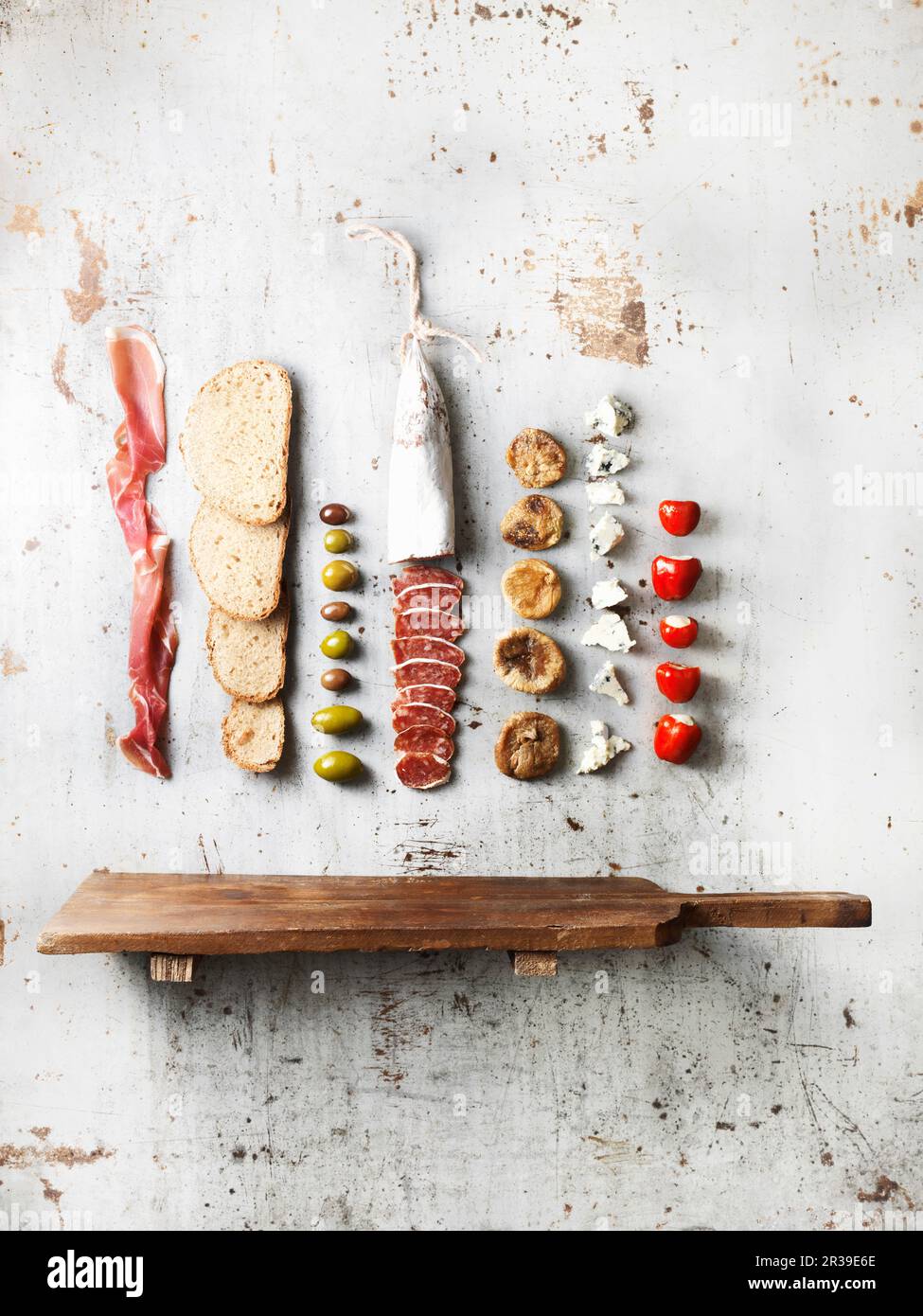 Italian antipasti ingredients Stock Photo Alamy