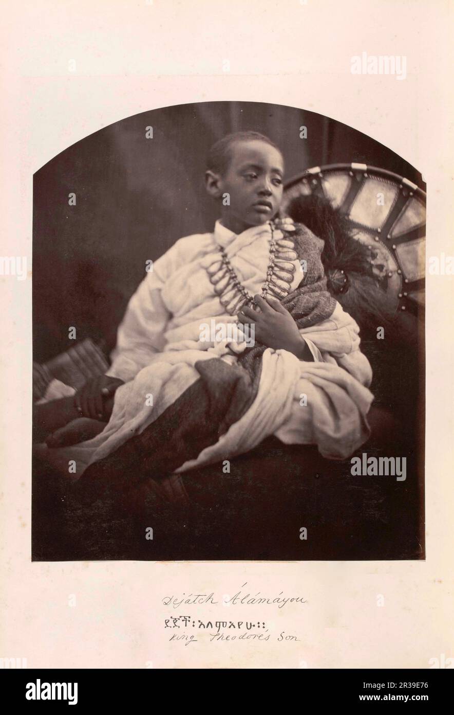 Prince Alamayou by Julia Margaret Cameron Stock Photo