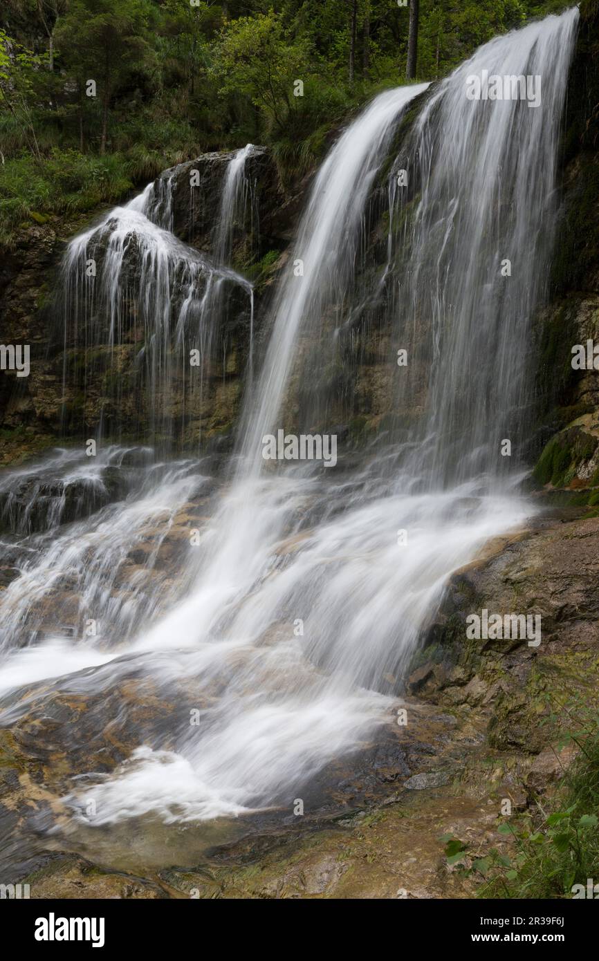 The WeiÃŸbach Falls near Inzell Stock Photo