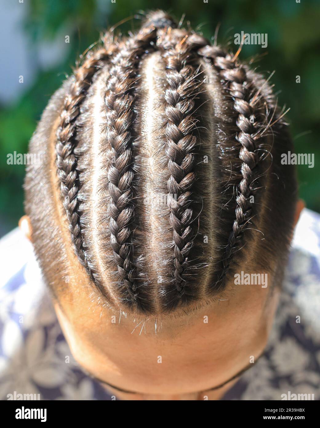 Braided hairstyle hi-res stock photography and images - Alamy