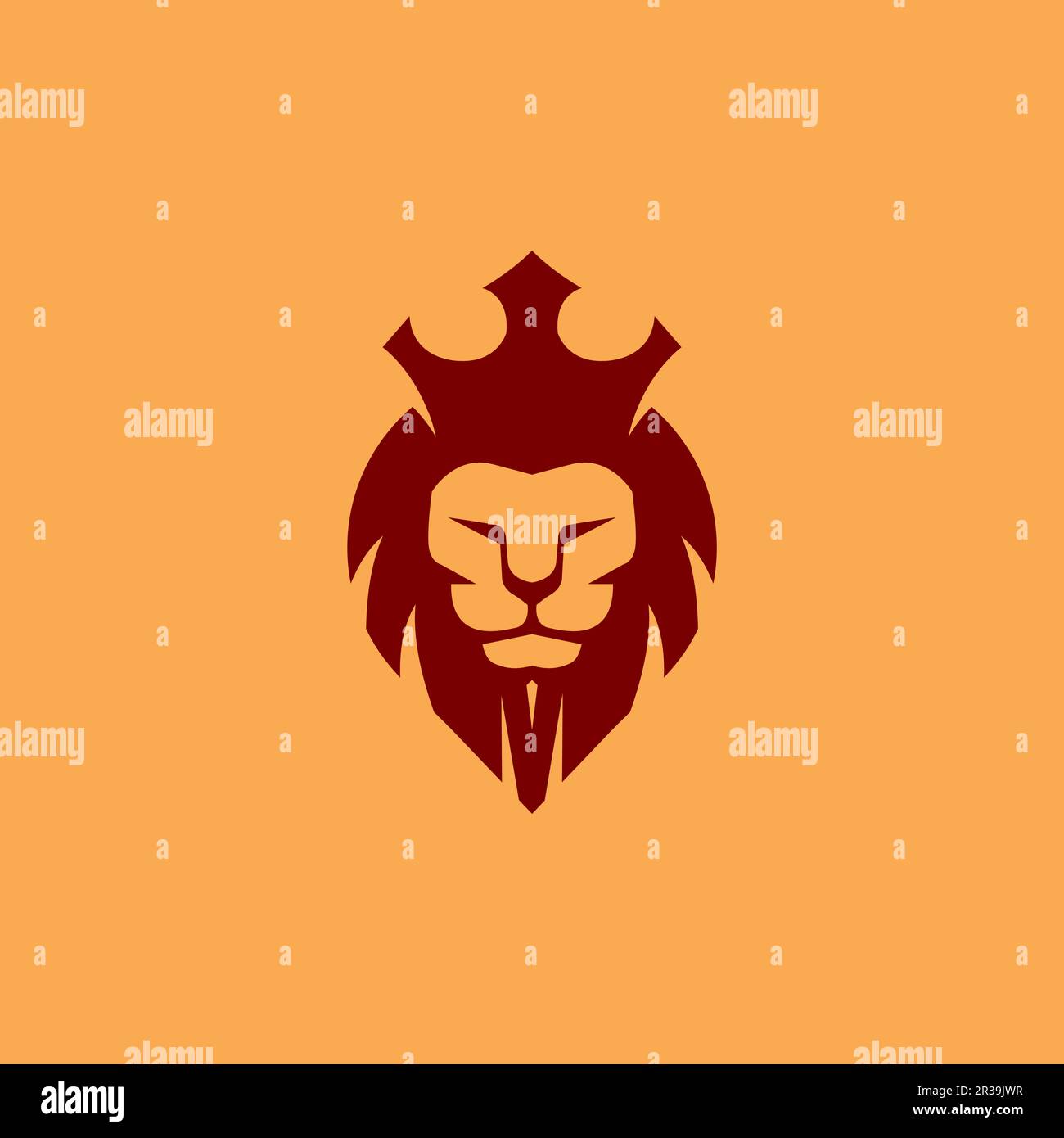 Lion Logo ign. Crown Lion vector Illustration Stock Vector Image & Art