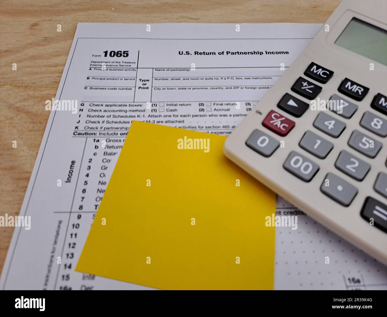 Tax 1065 American Form, U.S. Return Of Partnership With