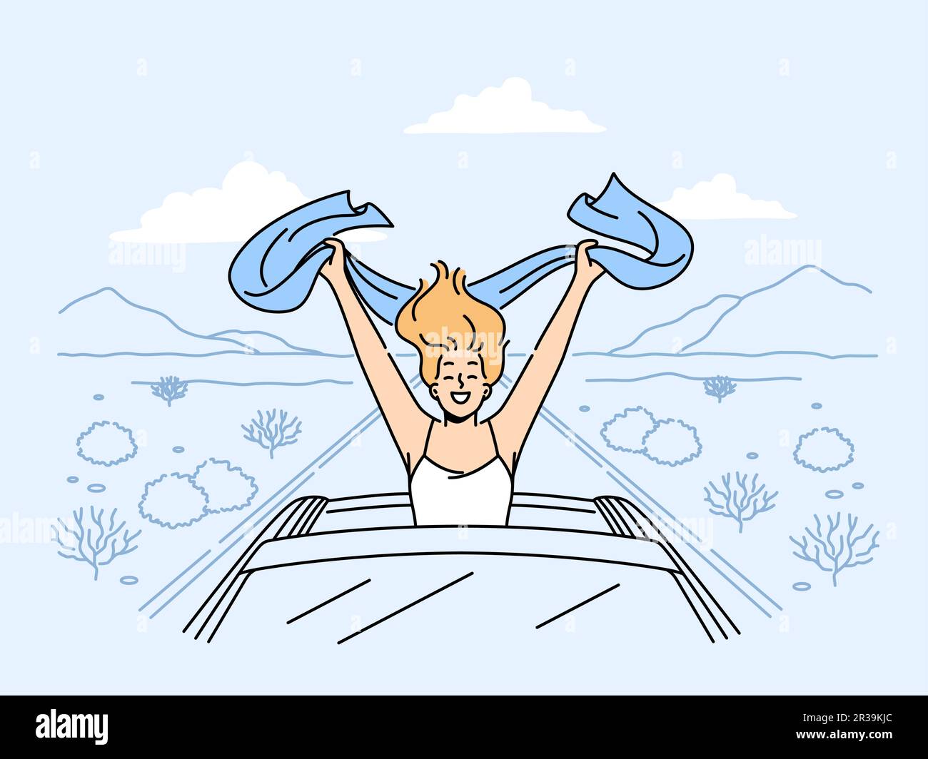 Convertible Woman Scarf Clipart