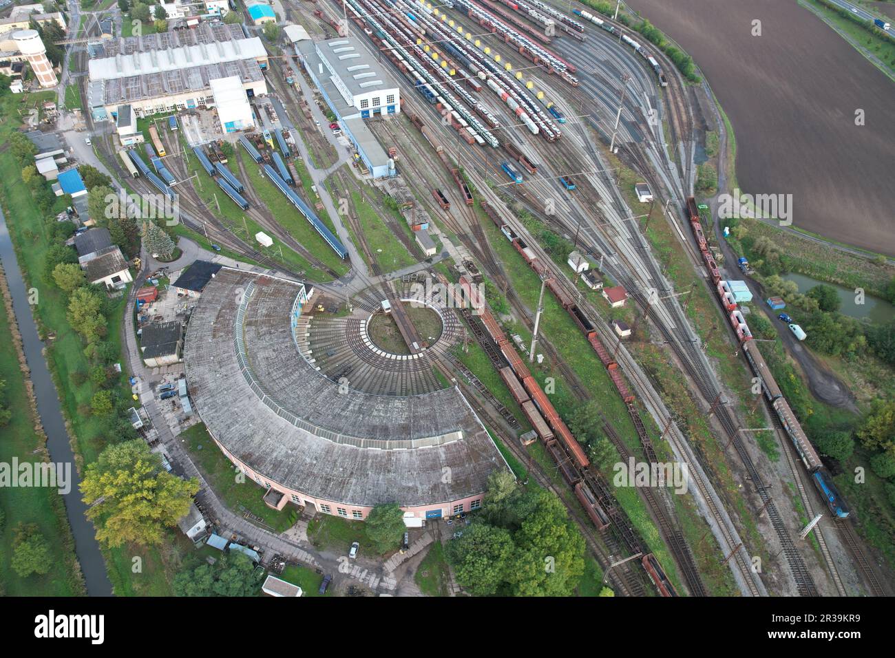 Railway turntable for aerial view train turntable,aerial