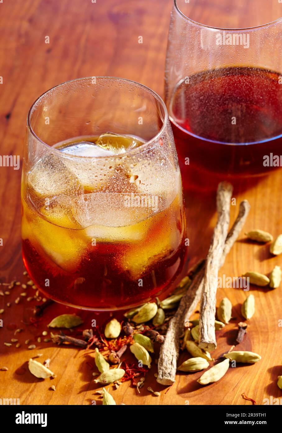 Usquebaugh Cordial (Irish whiskey liqueur) with cardamom, liquorice