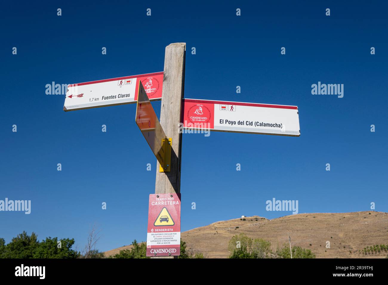 camino del Cid, El Poyo del Cid municipio de Calamocha, provincia de Teruel, Aragón, Spain, Europe. Stock Photo