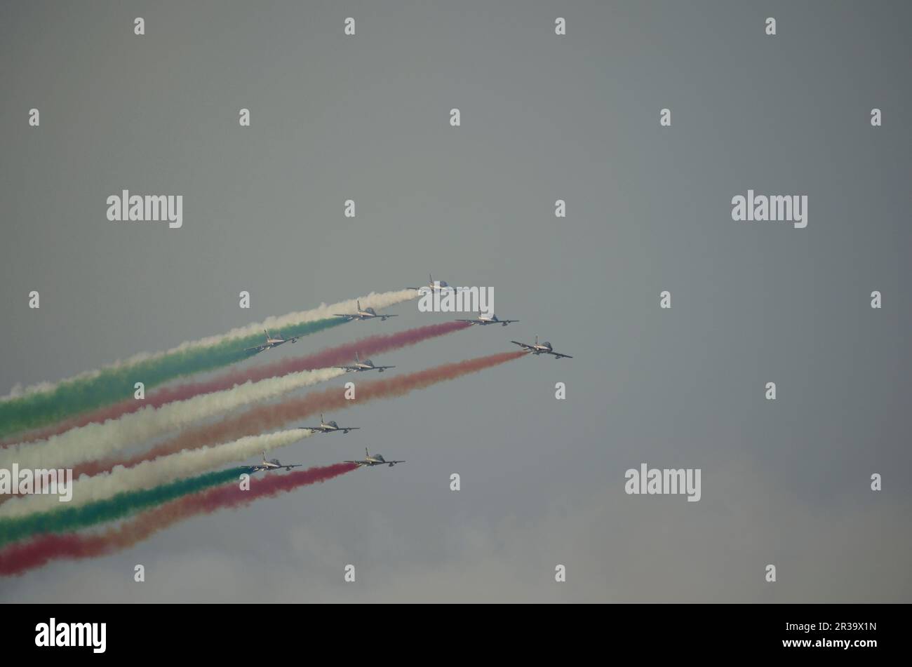 Frecce Tricolori, Sottomarina di Chioggia, Veneto, Italia, Europa Stock Photo