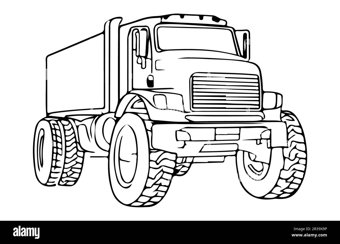 Truck art design Black and White Stock Photos & Images - Alamy