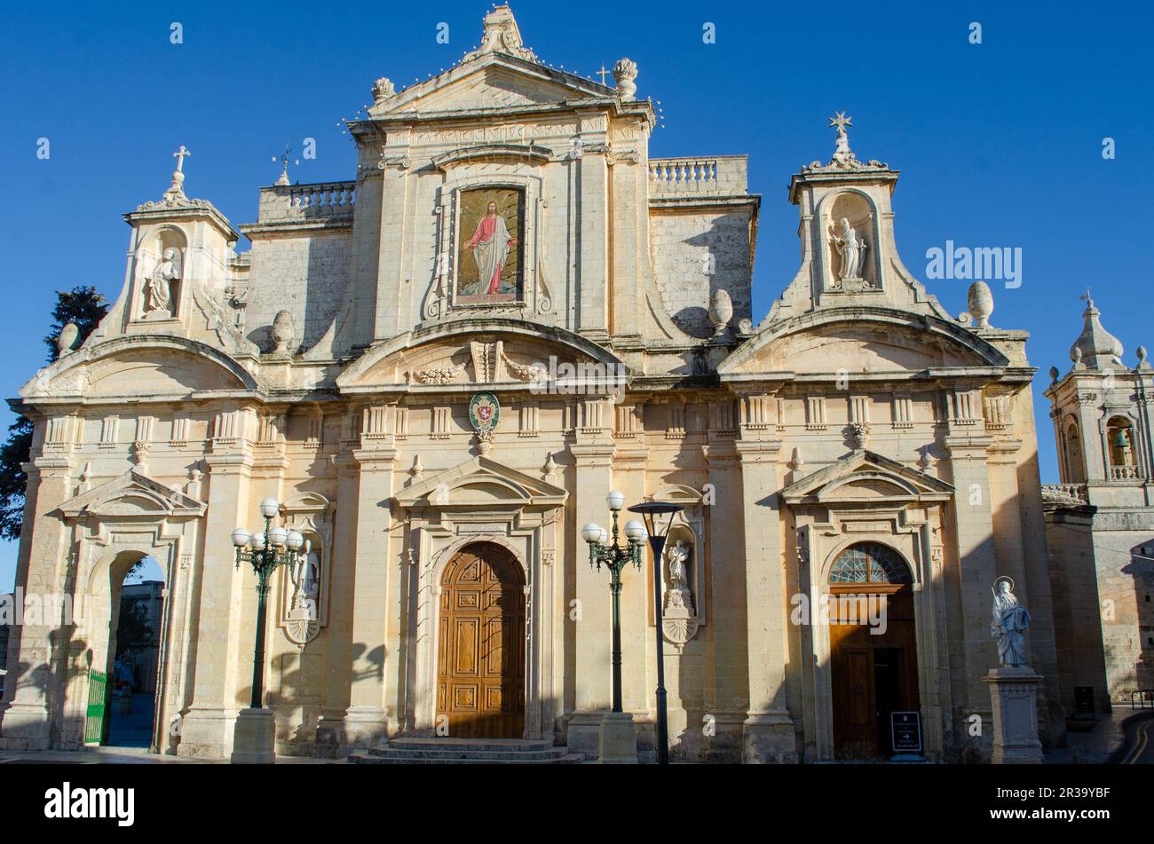 Collegiate Church Rabat Malta Stock Photo - Alamy