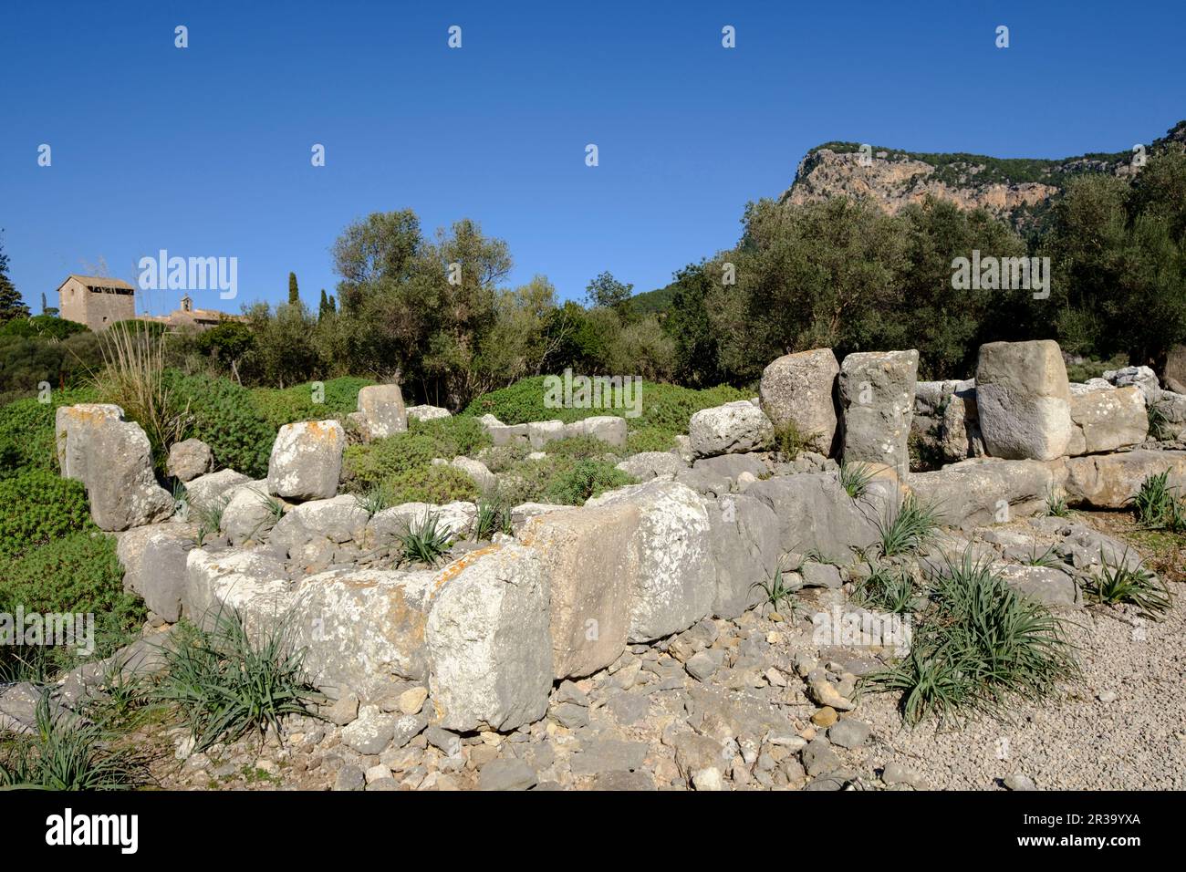 santuario talayotico de Son Mas, Valldemossa, Mallorca, balearic islands, Spain. Stock Photo