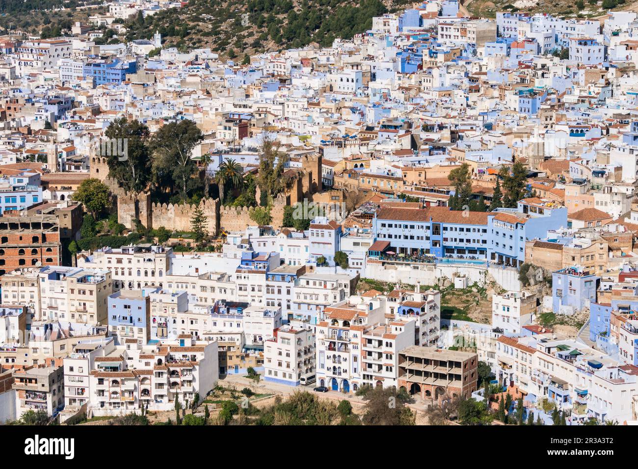 Alcazaba (Kasbah) , construida por Muley Ismail a finales del Siglo XVII, Chefchauen, -Chauen-, Marruecos, norte de Africa, continente africano. Stock Photo