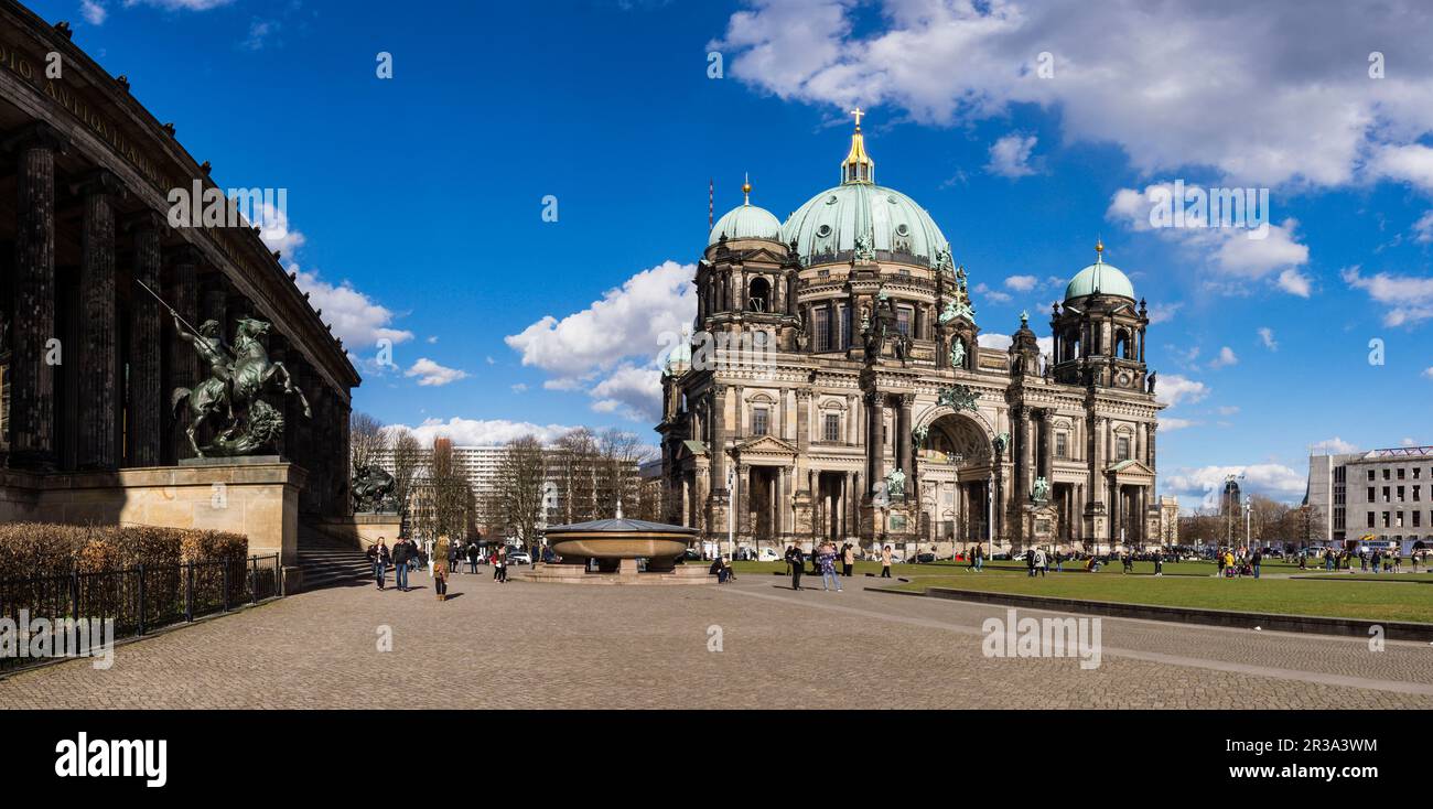 Catedral de Berlín (Berliner Dom ) templo de la Iglesia Evangélica,estilo neobarroco , S. XIX , Berlin,Alemania, europe. Stock Photo