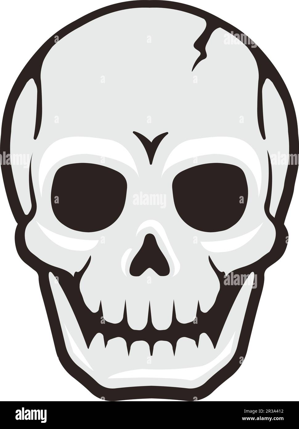 Skull head vector illustration Stock Vector Image & Art Alamy