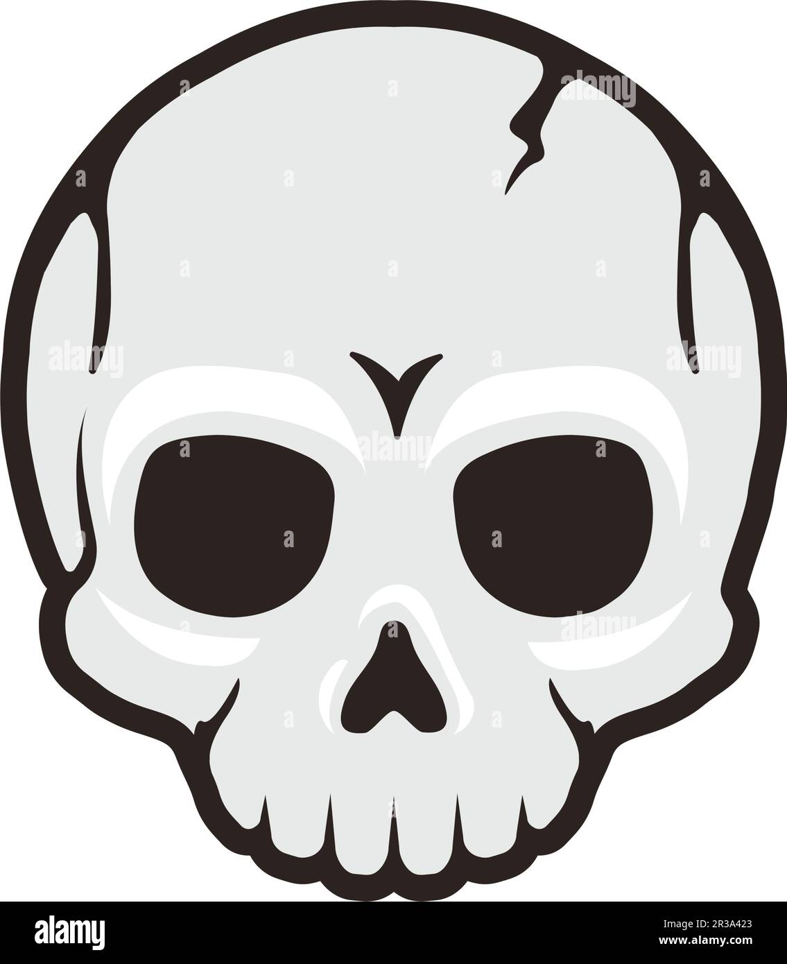 Skull head vector illustration Stock Vector Image & Art Alamy