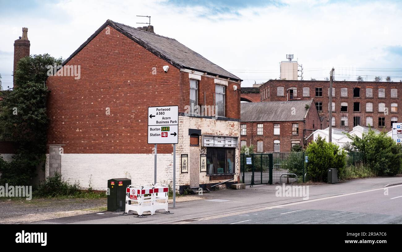 SIte of proposed development of affordable housing project in Stockport