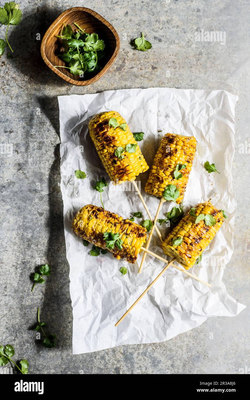 Overhead shot fresh corn hi-res stock photography and images - Alamy