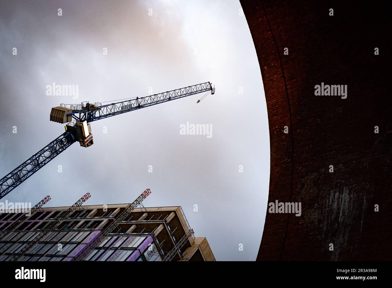 The residential apartments under construction in Stockport town centre