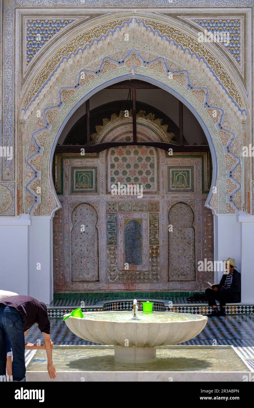 Al Karaouine Mosque, Built in the year 859, Fez, morocco, africa. Stock Photo
