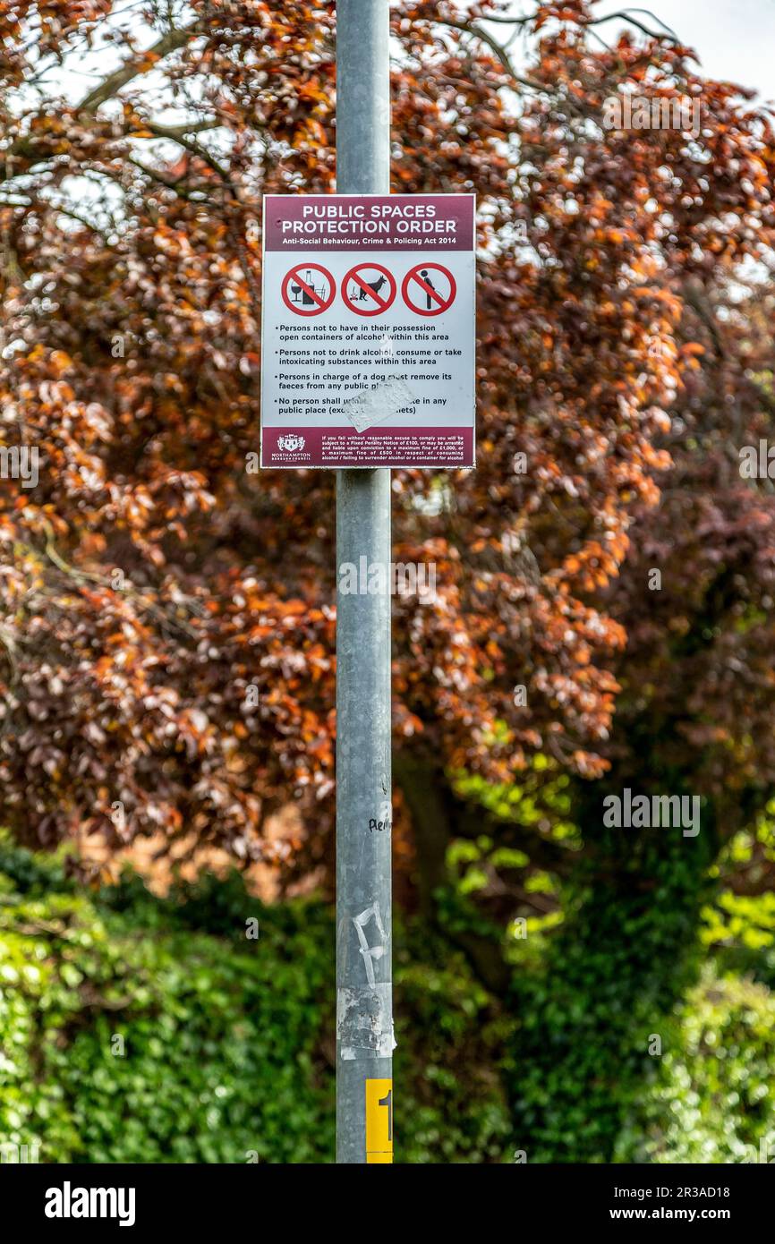 Warning signs on road in Northampton. England, UK Stock Photo Alamy