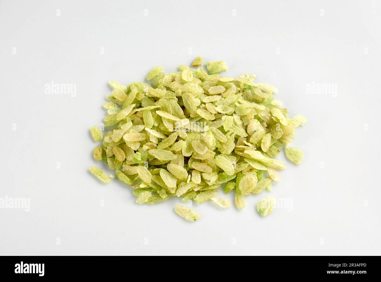 Aplati: green rice from Thailand Stock Photo