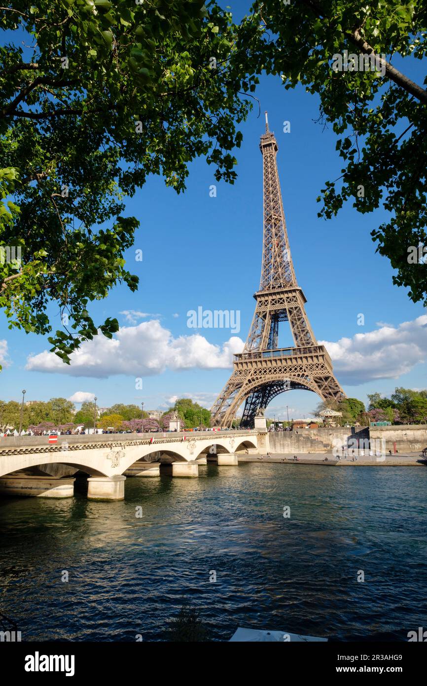 torre Eiffel, 1889, campo de Marte, Paris,France,Western Europe. Stock Photo