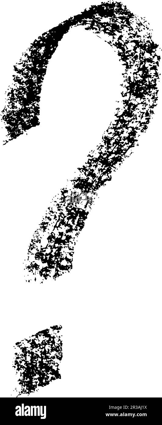 Chalk Textured Question Mark Sign Stock Vector Image & Art Alamy