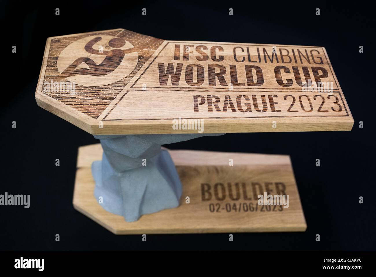 Prague, Czech Republic. 23rd May, 2023. The IFSC Climbing World Cup