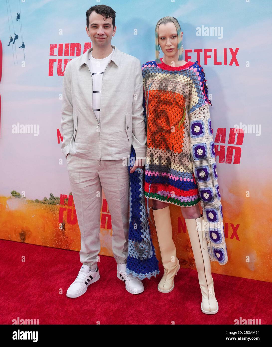 Los Angeles, USA. 22nd May, 2023. (L-R) Jay Baruchel and Wife Rebecca ...