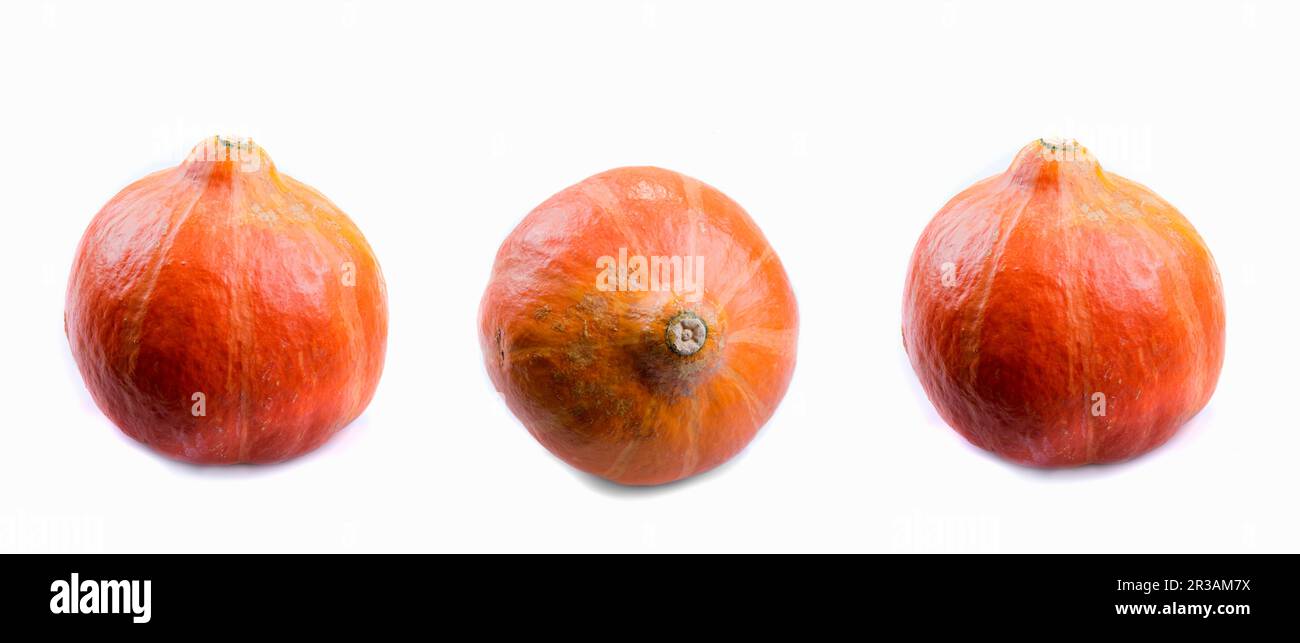 Three Hokkaido pumpkins Stock Photo - Alamy