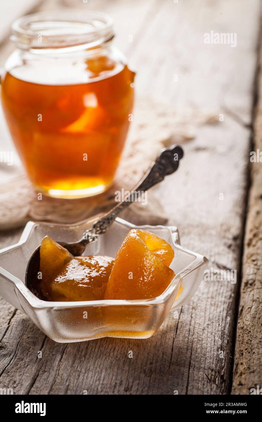 Greek oranges in syrup Stock Photo Alamy