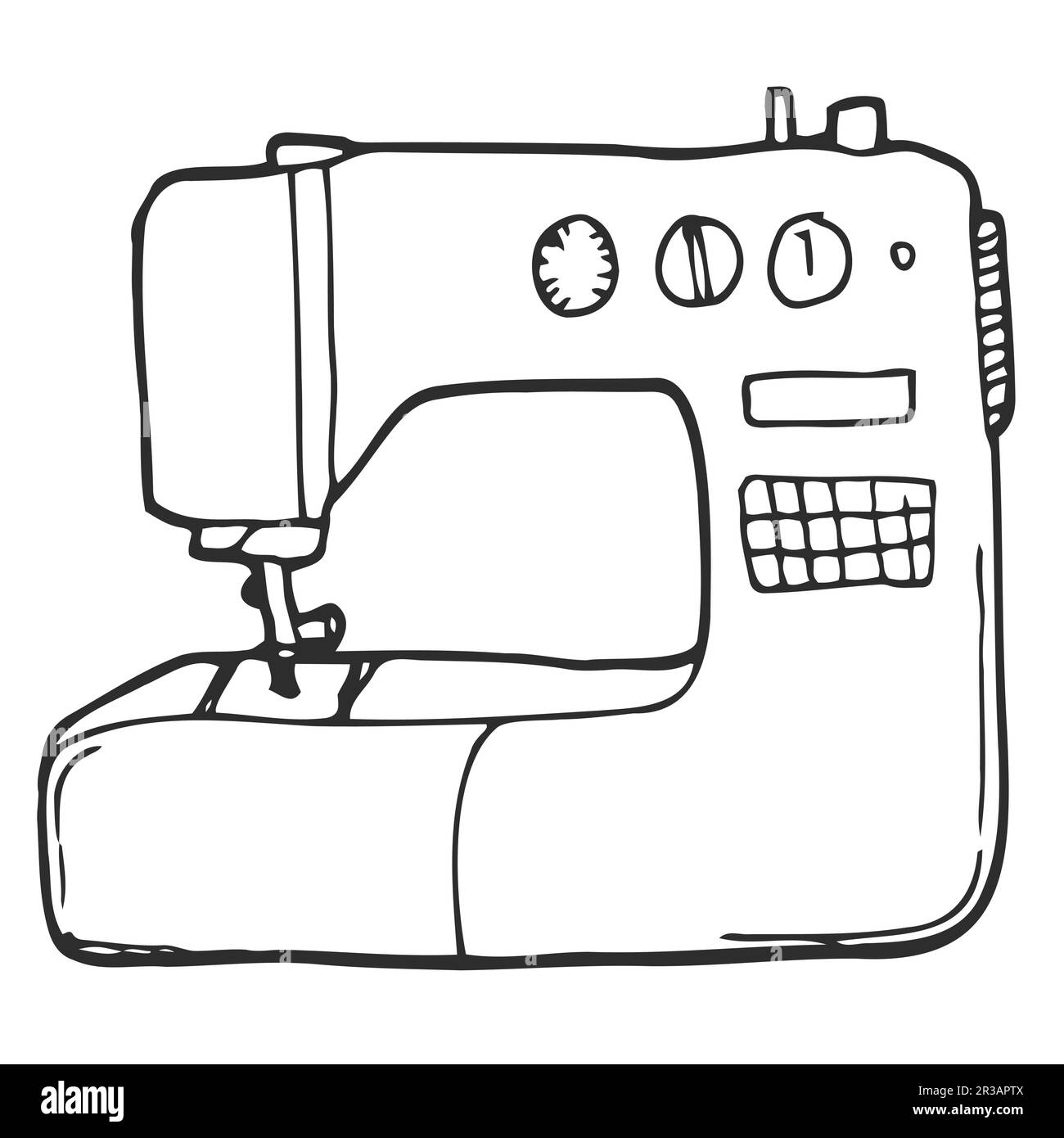 Sewing machine Icon line sketch icon. Stock vector icon Stock Vector ...