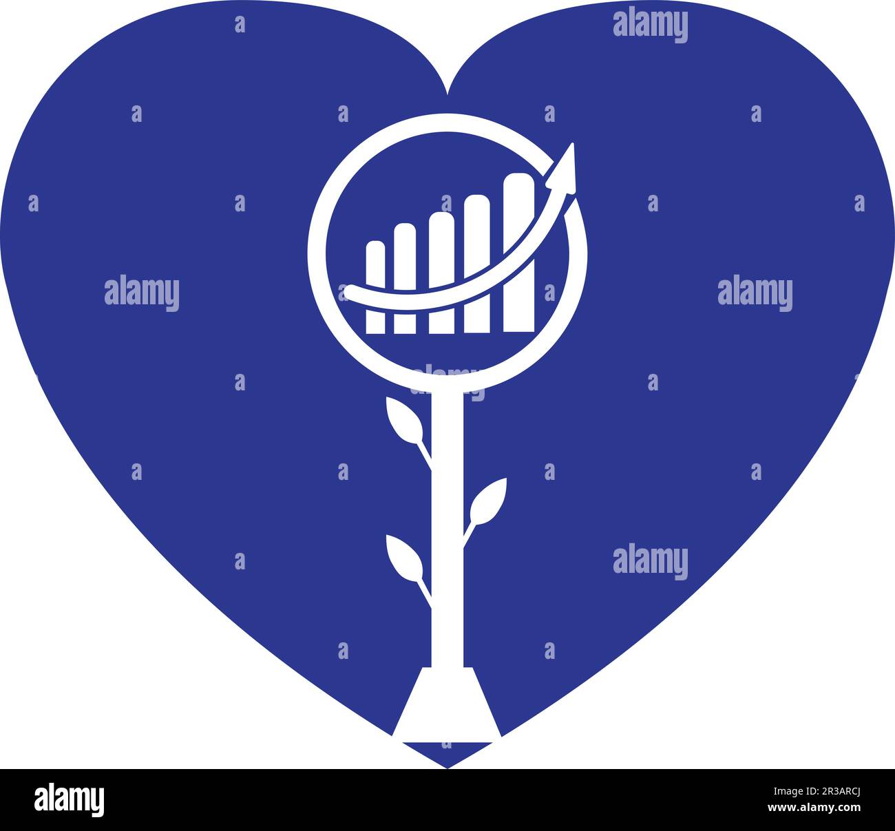 finance and finance growth development logo vector template design Stock Vector