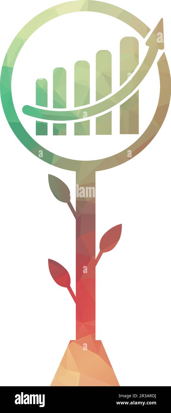 finance and finance growth development logo vector template design Stock Vector
