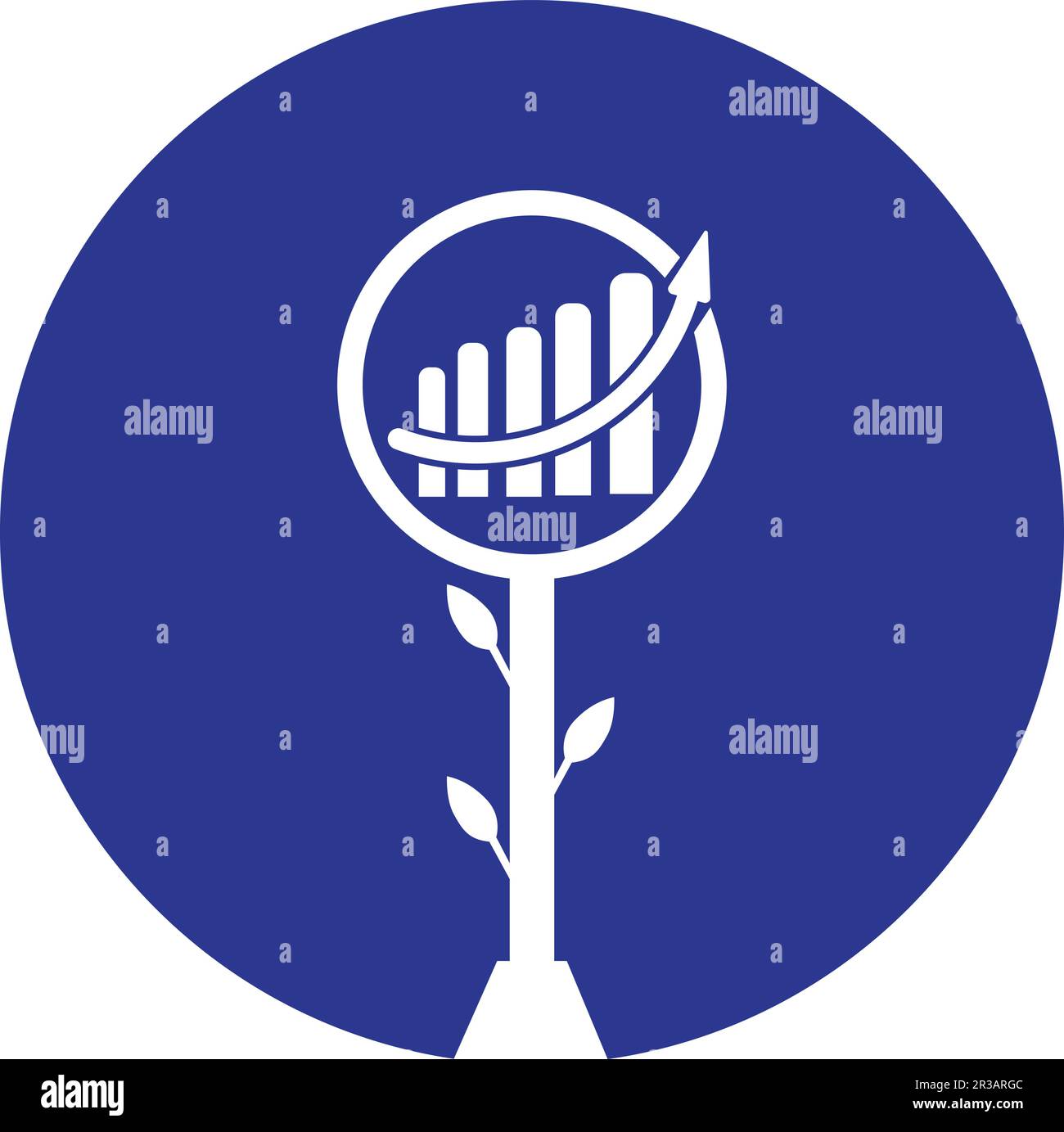finance and finance growth development logo vector template design Stock Vector