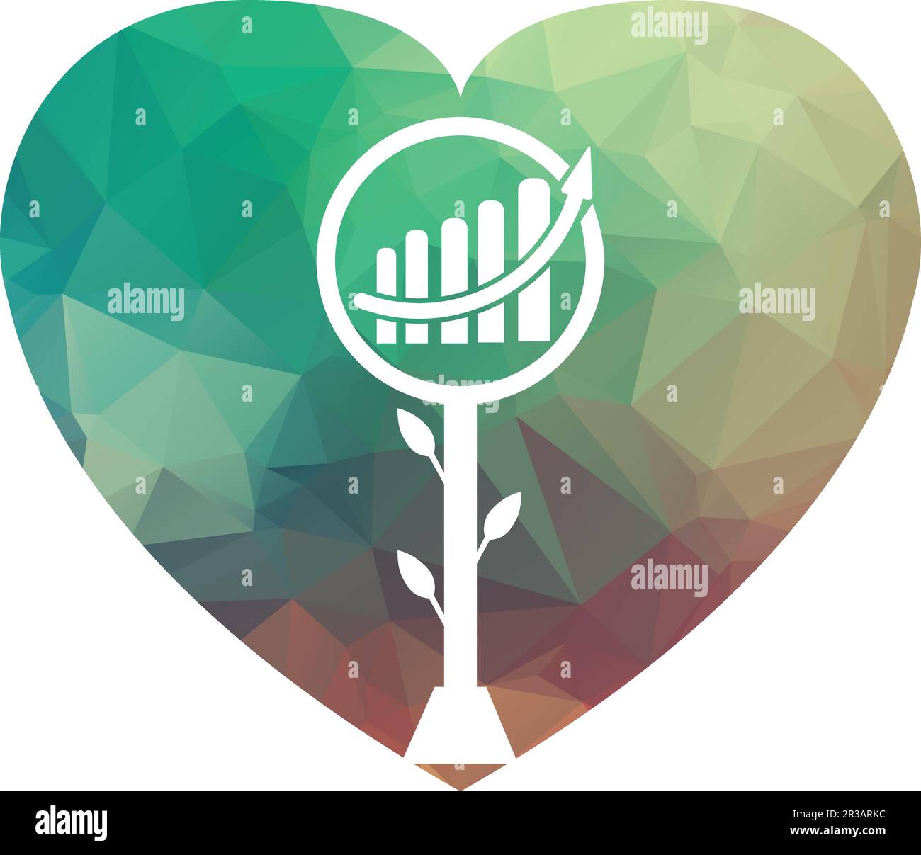 finance and finance growth development logo vector template design Stock Vector