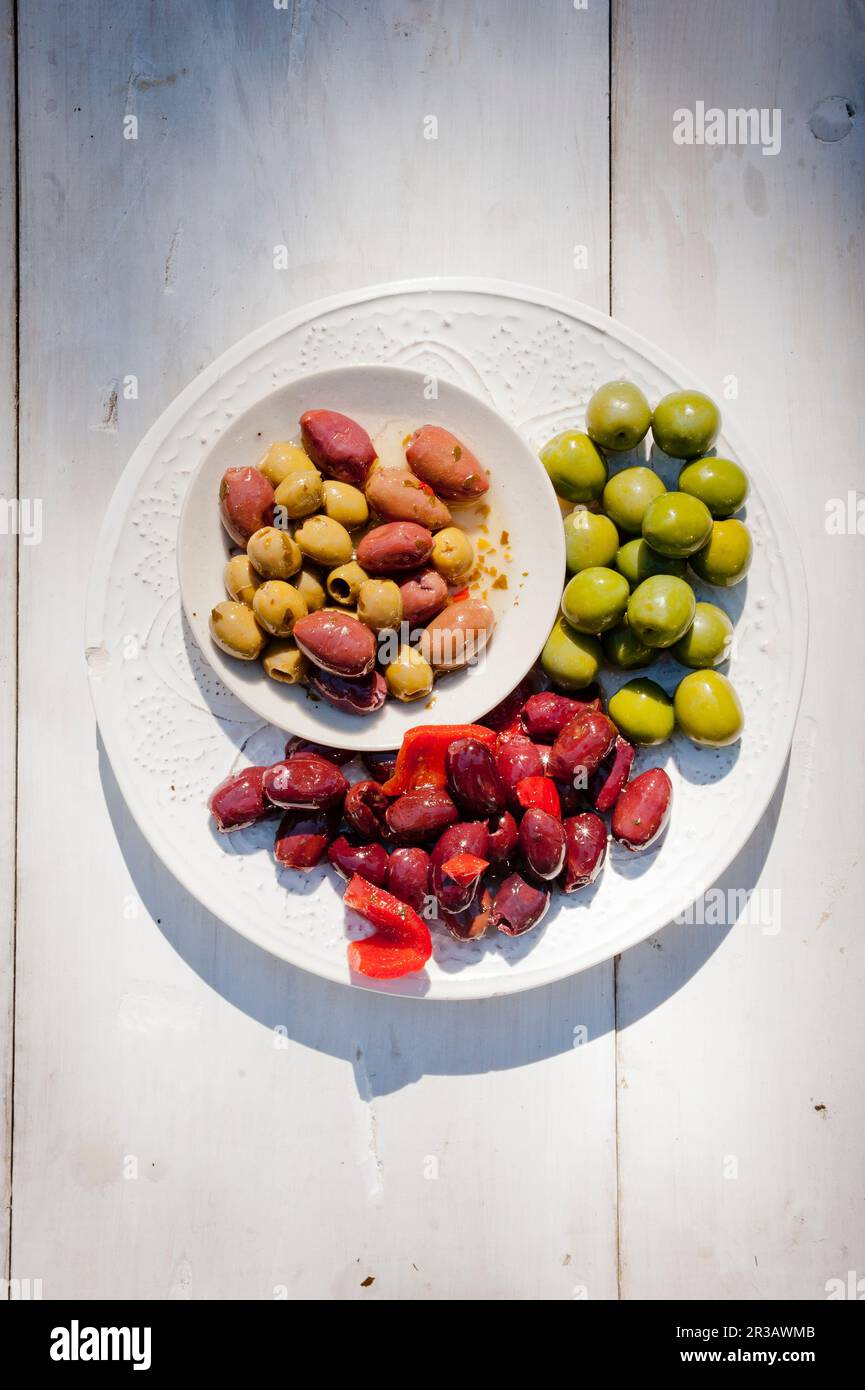 Greek olive variety Stock Photo
