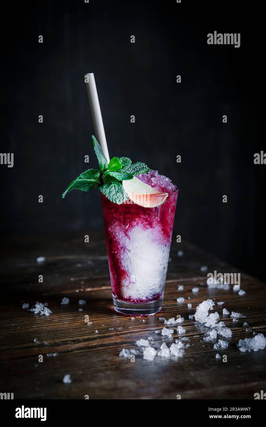 Grenadine and Tonic Water Mocktail Stock Photo Alamy