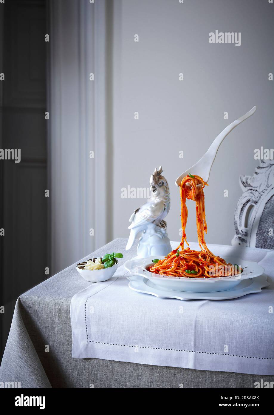 Flying spaghetti hi-res stock photography and images - Alamy