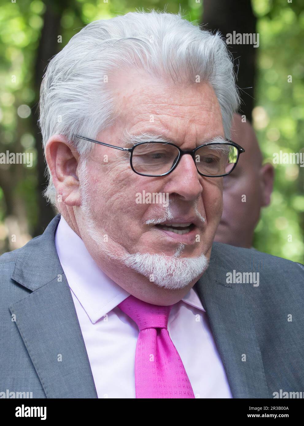 Pic shows; Rolf Harris arriving for his trial today where the jury was deliberating its verdicts.    Pic by Gavin Rodgers/Pixel 8000 Ltd Stock Photo